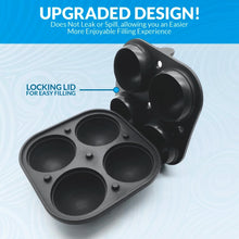 Load image into Gallery viewer, 2.5 Inch Giant Ice Ball Mold - Makes Large Sphere Ice Mold Tray Round Ice Cubes Tray for Massive Sized Whiskey Ice Balls or Make Hot Chocolate Bombs