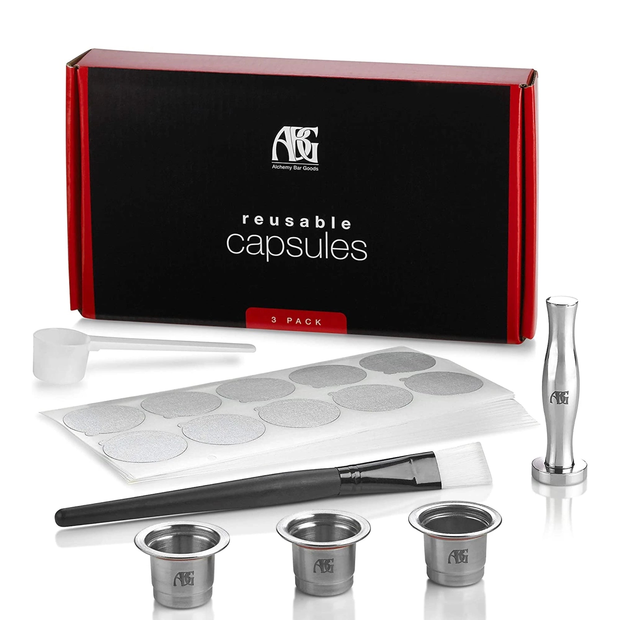 Reusable Nespresso Capsules - 6 Pack - Refillable Pods for Nespresso Machines